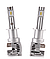 Світлодіодні LED-лампи в фару авто H1 12 V-24 V Megalight M3 6500 K 6500L 27W активне охолодження, фото 4