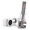 Світлодіодні LED-лампи в фару авто H1 12 V-24 V Megalight M3 6500 K 6500L 27W активне охолодження, фото 5
