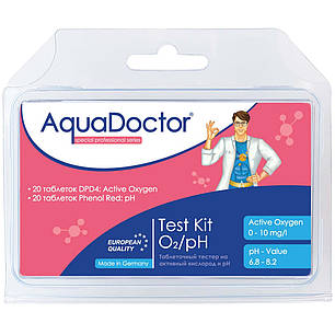 Тестер для басейну (активний кисень) AquaDoctor Test Kit O2/pH, фото 1