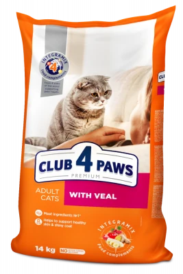 Adult Cats With Veal Сухий корм для дорослих котів з телятиною, фото 1