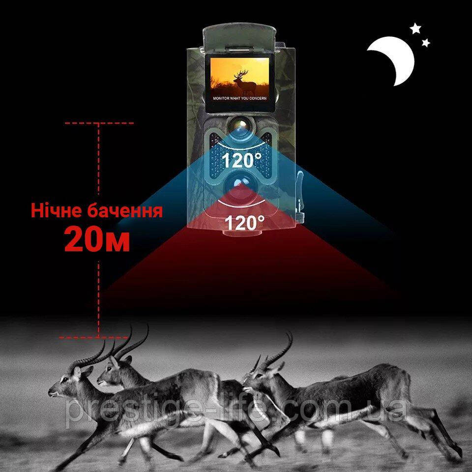 Охотничья фотоловушка HC550A, камера для наблюдения с дисплеем, 16 МП, 1080P - фото 3 - id-p1683639015