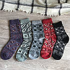 Жіночі зимові шкарпетки із вовни ангорського кролика р.36-42 (упаковка 5шт) "Візерунки"", фото 2