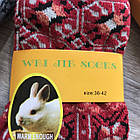 Жіночі зимові шкарпетки із вовни ангорського кролика р.36-42 (упаковка 5шт) "Візерунки"", фото 9