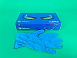 Перчатки Нітріл Синій (100шт) XL (1 пачка), фото 4