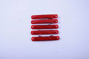 Габарит - червоний - 100х15мм - 12/24V Led 9 діодів - "Thoc Auto" ТН-912 (5шт)