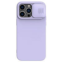 Защитный чехол NILLKIN CamShield Silky Magnetic Silicone Case для Apple iPhone 14 Pro Max - Purple