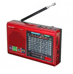 Радіоприймач всехвильовий FM Golon RX-6622 Hi-Fi USB Red/Червоний