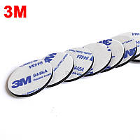 Скотч круглий двосторонній 3M 9448А 30 мм*1,5 мм тканинна основа. 10штук. Оригінал!