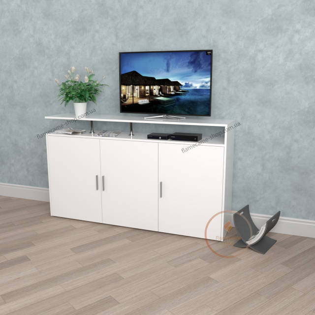 Тумба под телевизор комод под ТВ с дверками и полкой из ДСП II F