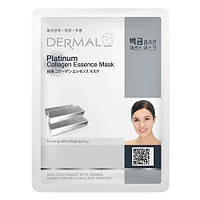 Колагенова маска для обличчя з колоїдним розчином платини Dermal Platinum Collagen Mask до 03.2026