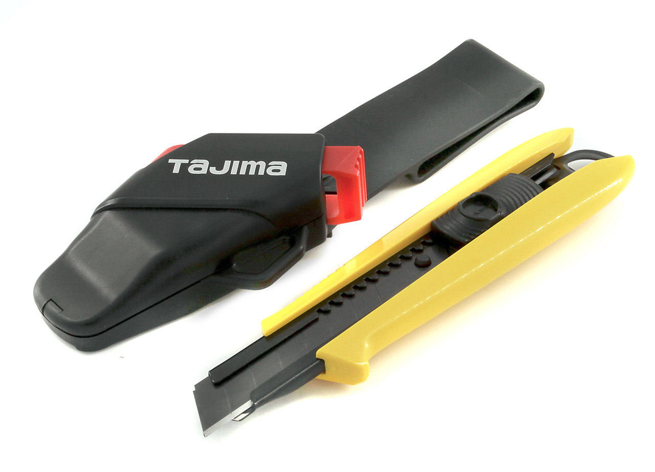 Ніж будівельний TAJIMA DC-L500YSFBL з кобурою 18 мм автоматичний ...