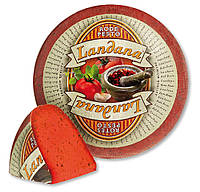 Сыр Ландан гауда цветной с красным песто Landana Red Pesto 50% 1 кг