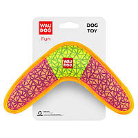 Іграшка для собак WAUDOG Fun, "Бумеранг",Ш 24 см, Д 14 см, рожевий