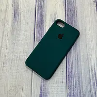 Чохол накладка бампер для Apple Iphone 8+ iPhone 8 Plus айфон Silicone Case Колір Зелений (forest green full)