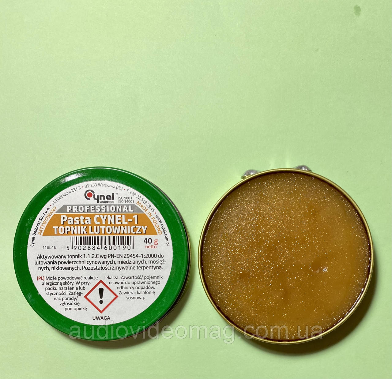 Паяльна паста Pasta Cynel-1, вага 40 грамм, флюс для пайки