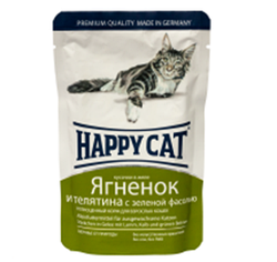 Пауч 100g желе з ягням і телятиною із зеленою квасолею