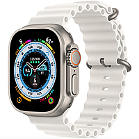 Смарт-часы Apple Watch Ultra GPS + Cellular 49mm Titanium Case with White Ocean Band (MNH83/MNHF3/MNHM3)