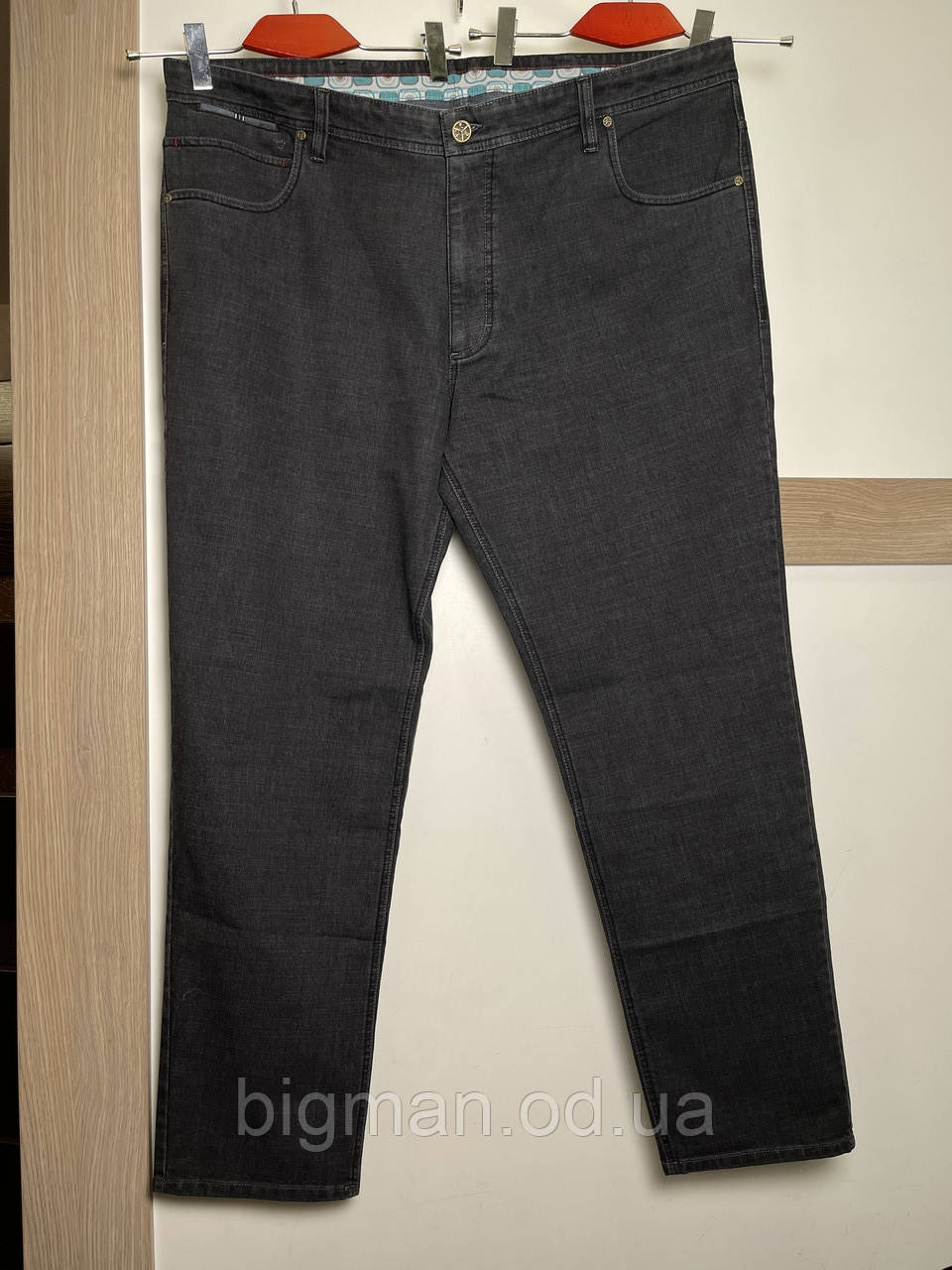 Темно-сірі чоловічі джинси на ремені IFC 58-70 розміру великого батального розміру Туреччина