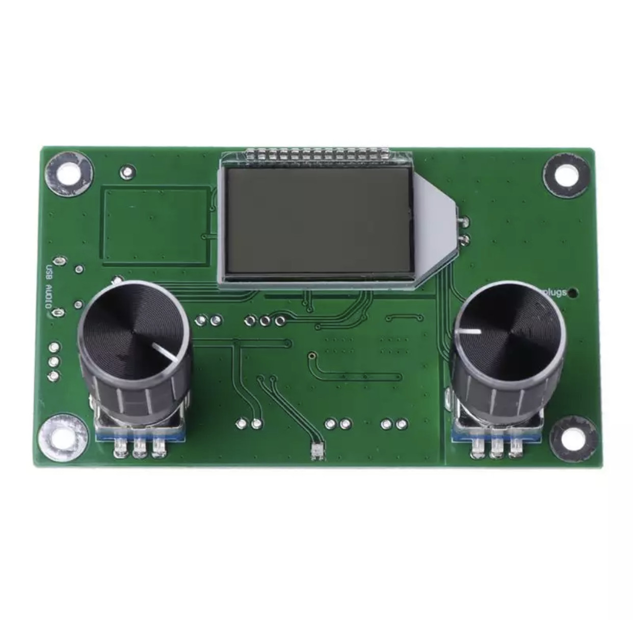 FM стерео приймач 87-108МГц Модуль із РК екраном. Jack 3.5 роз'єм. micro USB