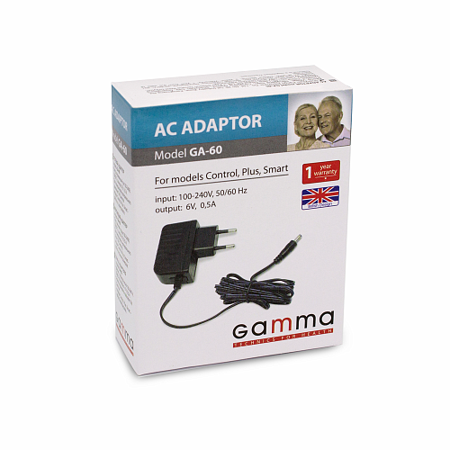 

Сетевой адаптер для тонометра Gamma GA-60 (6V) (Smart, Plus, Control)