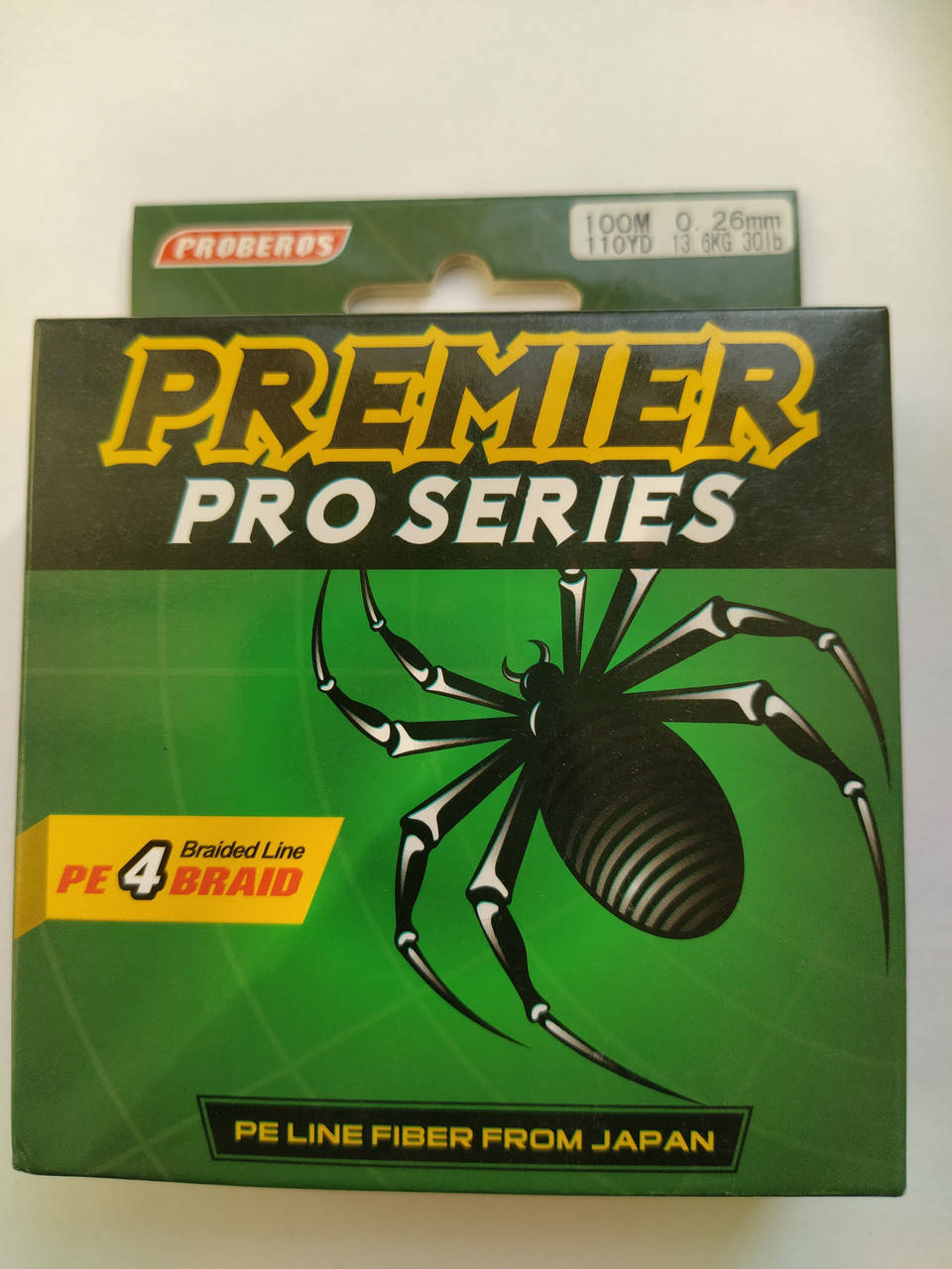 

Шнур Proberos Premier Pro Series PE 4 . 0.26 мм, Желтый