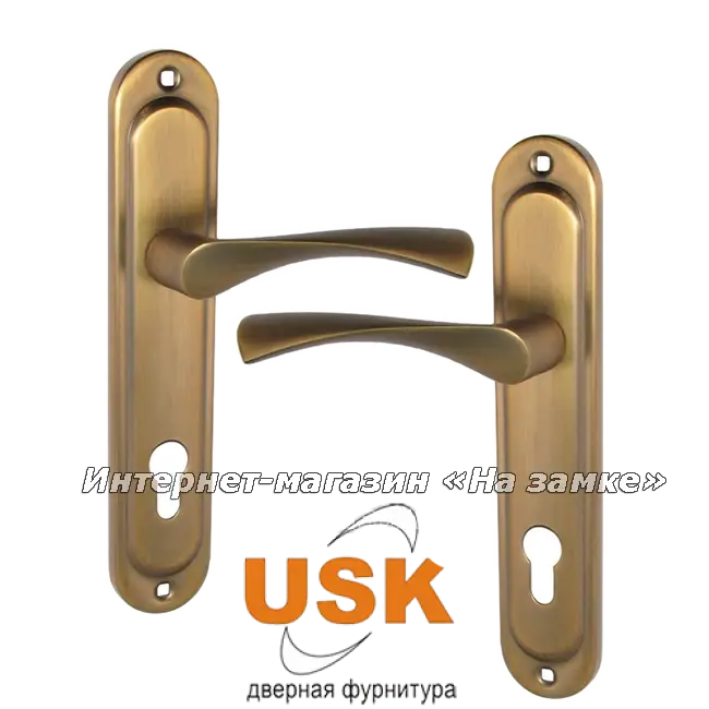 

Комплект ручек на планке USK A-85/40-012 MAC матовая бронза