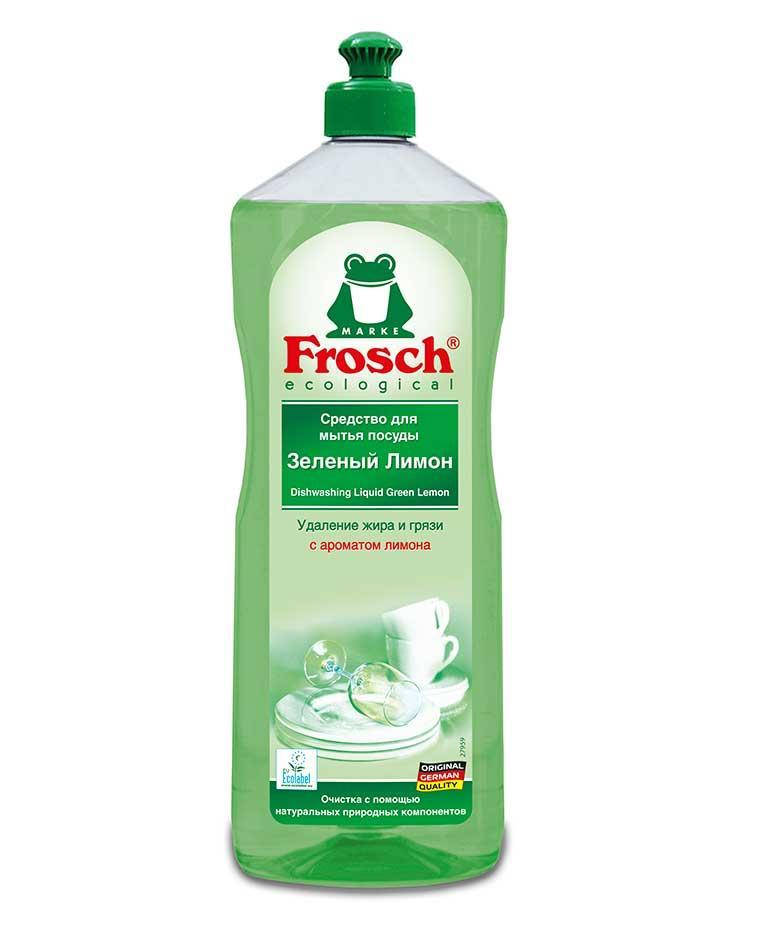 

Эко средство для мытья посуды Зеленый лимон, Frosch Фрош 1л