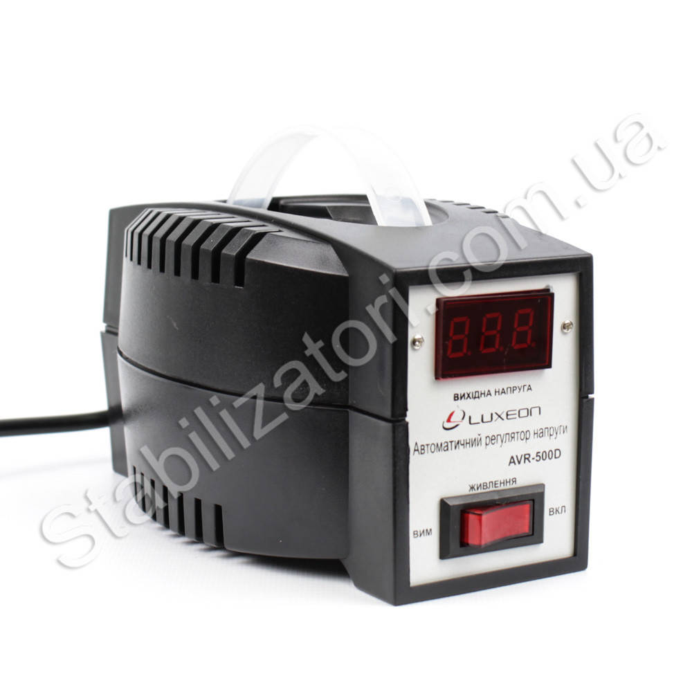 

Luxeon AVR-500 D - стабилизатор для котла газового твердотопливного Стабілізатор напруги с дисплеем индикацией