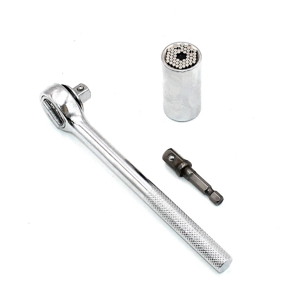 

Универсальный торцевой гаечный ключ Gator Grip с трещоткой и головкой 7-19 мм