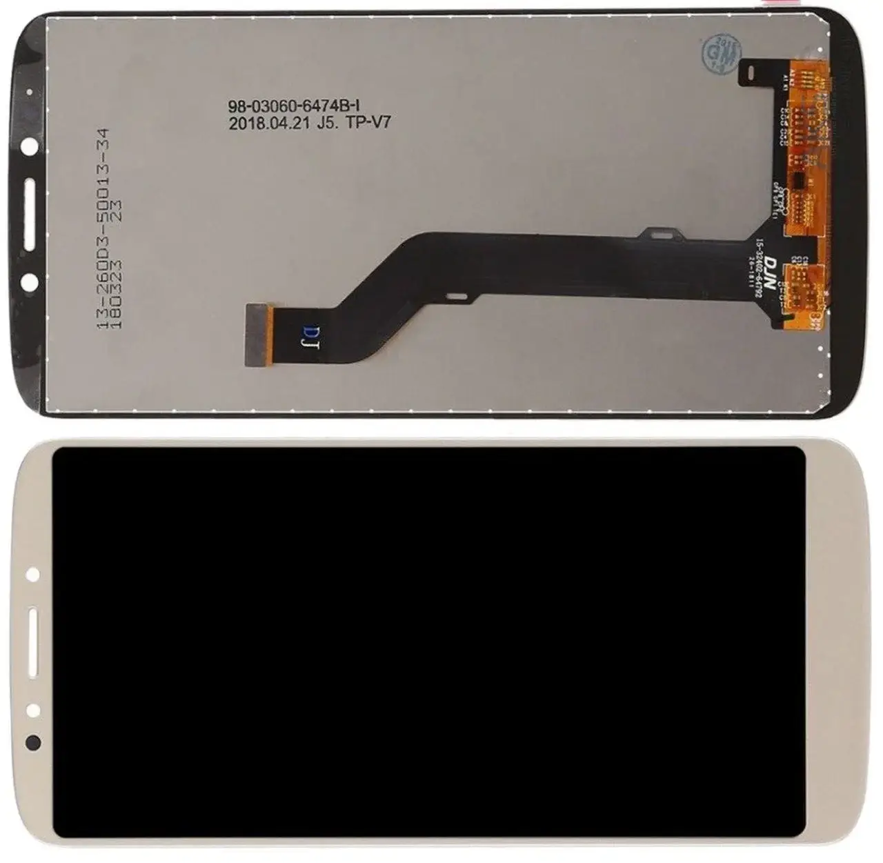 

Дисплей Motorola Moto E5 Plus XT1924 модуль в сборе с тачскрином, золотистый