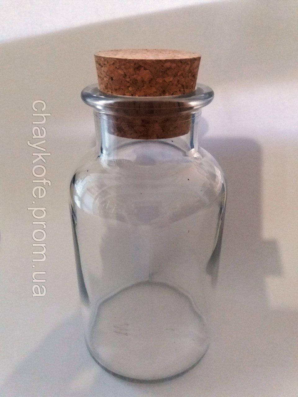 

Банка стеклянная с пробковой крышкой на 300 мл