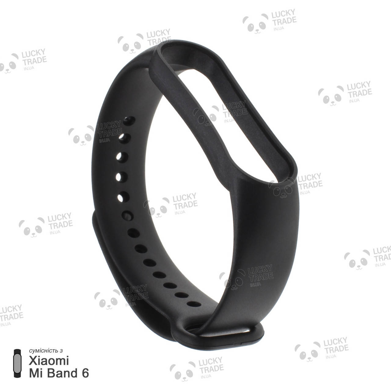 

Ремешок Xiaomi Mi Band 6 силиконовый однотонный браслет Черный [103901]