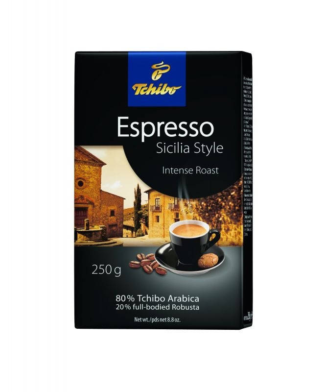 

Кофе молотый Tchibo Espresso Sicilia 250 гр крепкий эспрессо 80 арабика, 20 робуста
