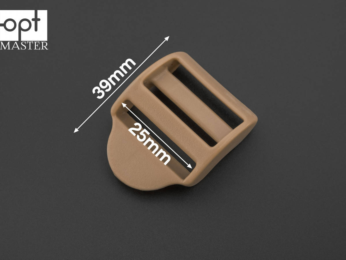 

Пряжка 3-х щелевая 25 мм пластик, РП/3-(B)25003 Бежевый