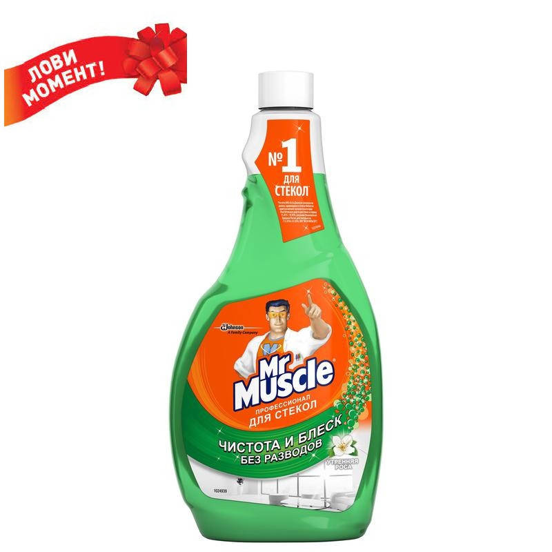 

Средство для мытья стекла Mr Muscle Утренняя роса, 500 мл (запаска)