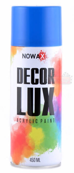 

Акриловая краска синяя NOWAX Decor Lux (аэрозоль 450мл.) NX48033, Синий