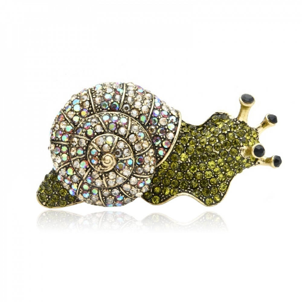 

Брошь BROCHE Улитка зелёная BRBF111229
