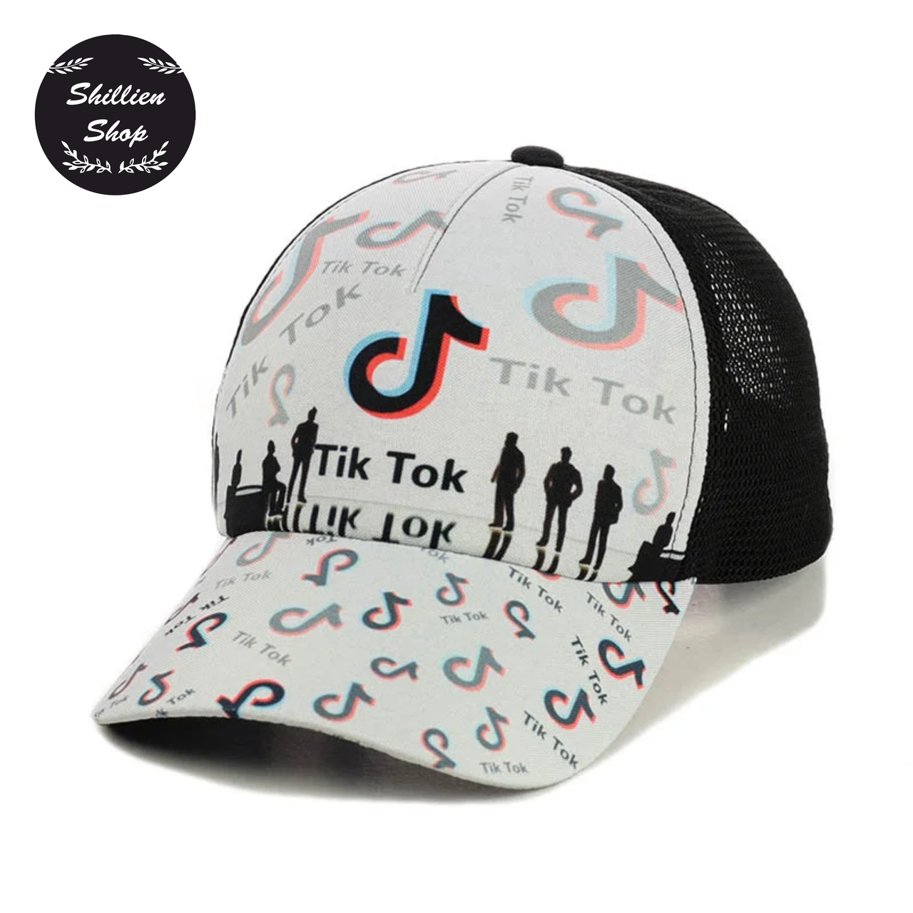 

● Летняя кепка бейсболка с сеткой - TikTok / ТикТок ●, Серый