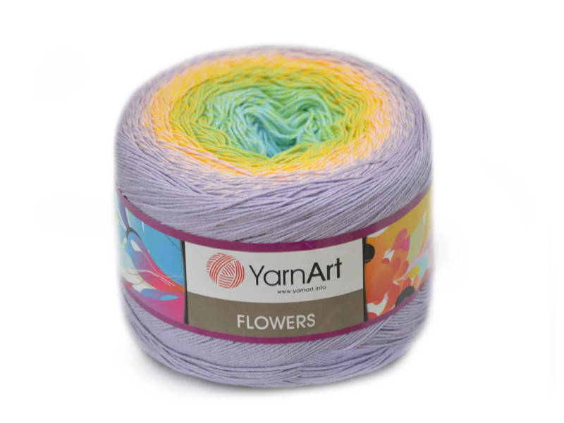 

YarnArt Flowers, №285, Секционное крашение