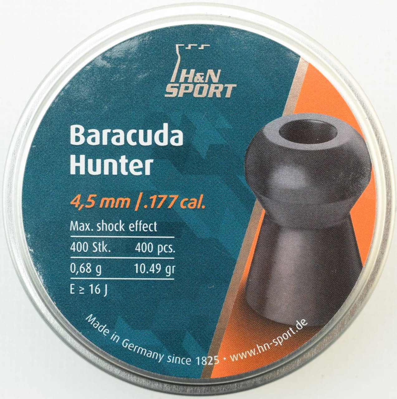 

Пули Baracuda Hunter H&N 0.68 гр., 400шт., 4.5 мм