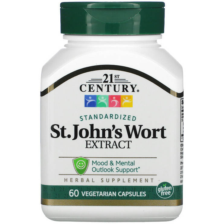 

Экстракт зверобоя 21st Century "St.John's Wort Extract" (60 капсул)