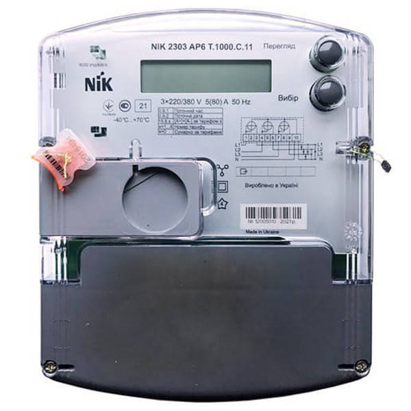 

Счетчик NIK 2303 АР6Т.1000.С.11 трехфазный многотарифный