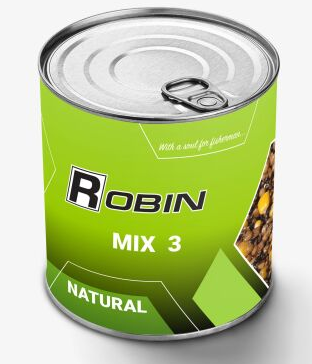 

Зерновой микс (целые зерна) "MIX-3" Robin 900 ml ж/б