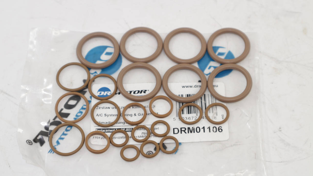

Комплект сальников кондиционера на Рено Кенго 97-> — DRMOTOR (Польша) - DRM01106