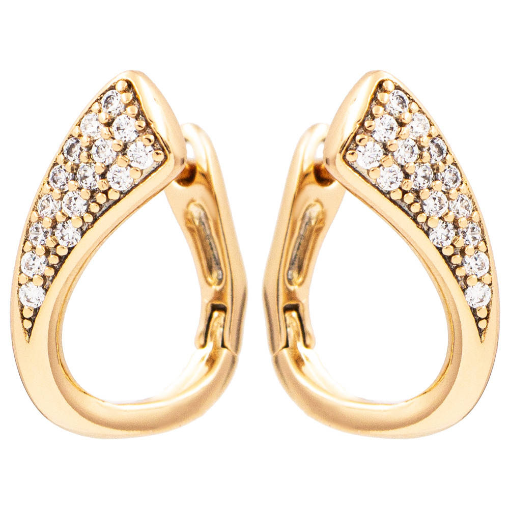 

Серьги лимонная позолота, английская застежка «Петелька»