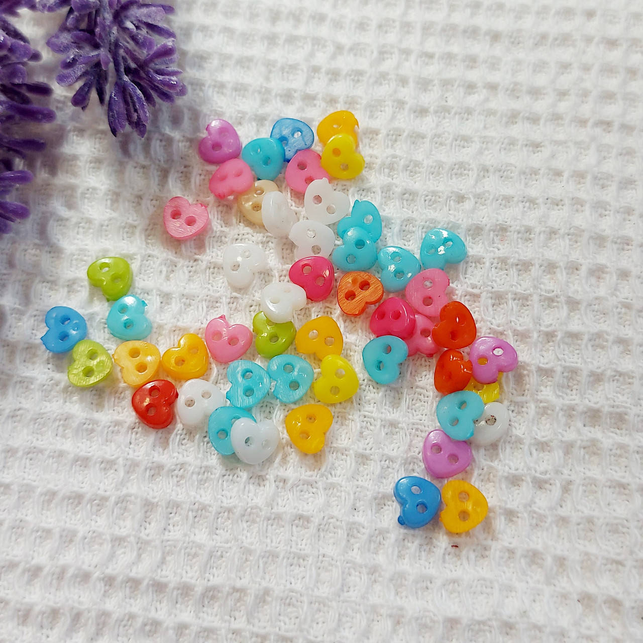 

Набор пуговок Сердечки, микс 6 мм, 20 шт.