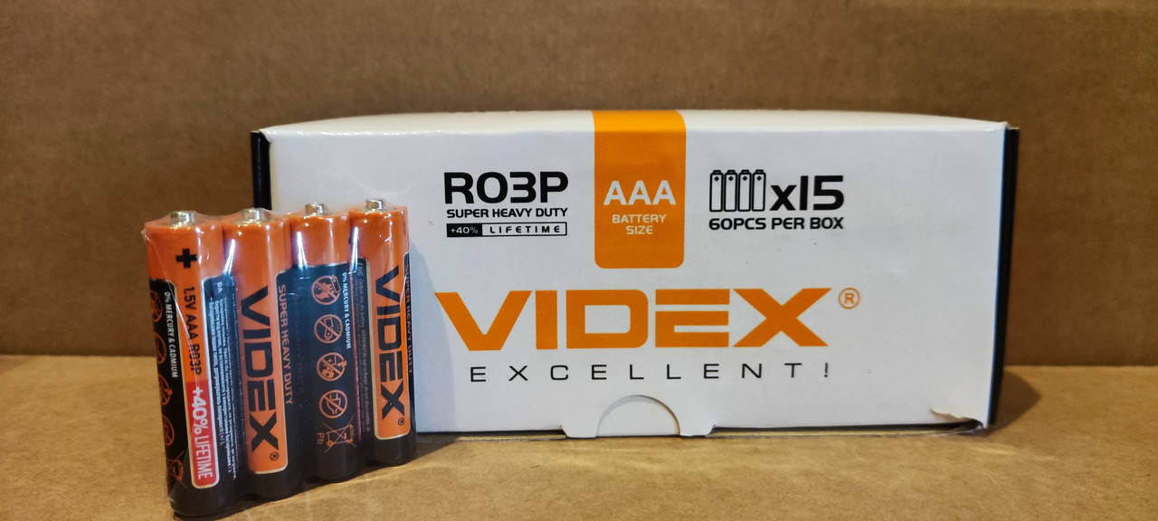 

Батарейка Videx R03/S4 (ААА)