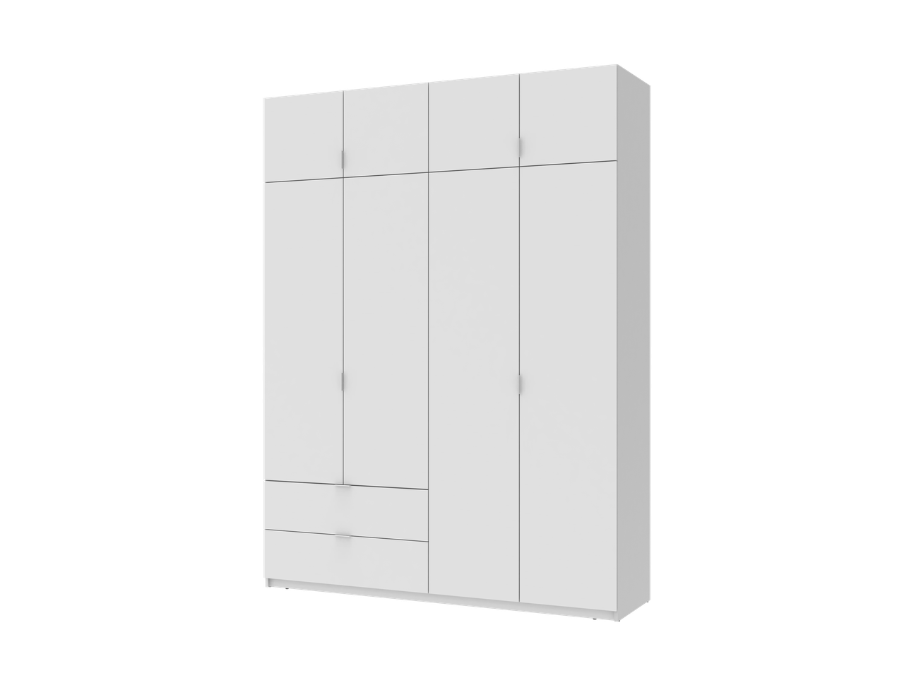 Розпашна Шафа для одягу Doros Лукас Білий 180х50х240 (80737069)
