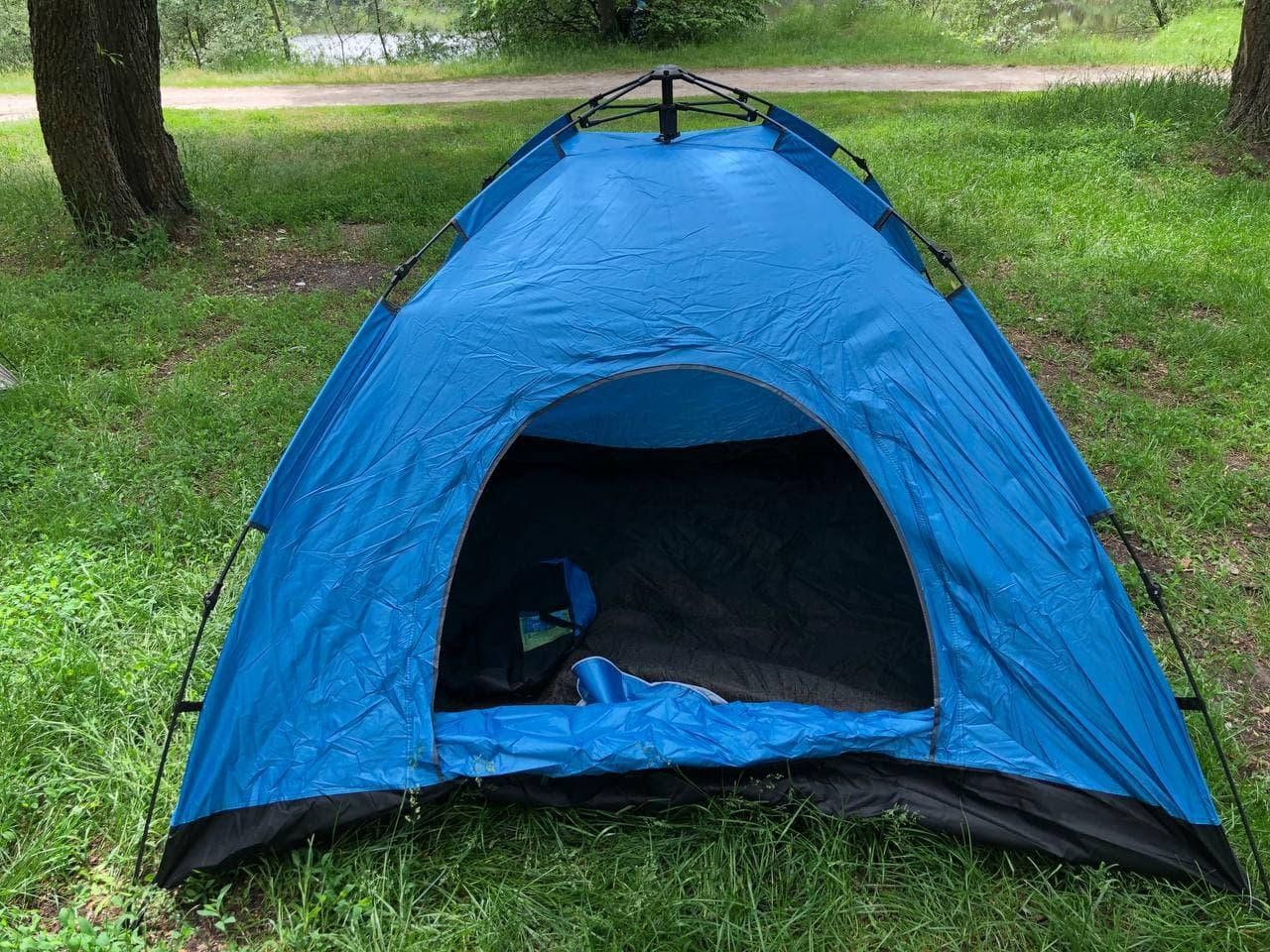 

Палатка туристическая автоматическая 2.3х2.3 tent auto best 3 синий