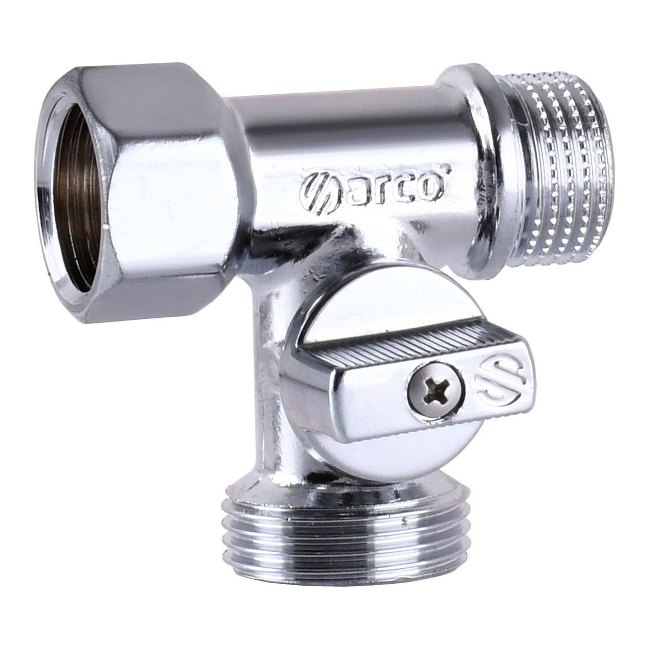 

Кран шаровый для стиральной машины ARCO 1/2"х3/4"х1/2" 0233510